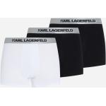 Pánské BIO Trenýrky Karl Lagerfeld v černé barvě v lakovaném stylu ve velikosti M metalické 