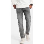 Pánské Straight Fit džíny Ombre Clothing v šedé barvě z tylu ve velikosti L 