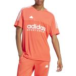 Pánská  Trička s krátkým rukávem adidas Sportswear v oranžové barvě s krátkým rukávem 