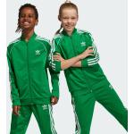 Dětské bundy adidas Adicolor v zelené barvě sportovní ve velikosti 12 let 