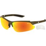 Pánské Sportovní sluneční brýle Relax v šedé barvě ve velikosti 2 s kamínky 