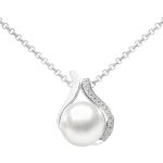 Stříbrné náhrdelníky Silvego v bílé barvě ze stříbra Perlové 
