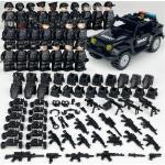 Panenky v černé barvě v army stylu z plastu s motivem Policie s tématem policie 