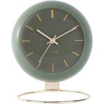Stolní hodiny Karlsson v zelené barvě v minimalistickém stylu z ocele 