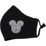Pánské Roušky Delami v černé barvě v třpytivém stylu z bavlny ve velikosti M s motivem Mickey Mouse a přátelé Mickey Mouse s motivem myš se třpytkami 
