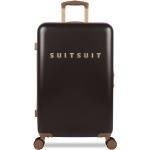 Pánské Plastové kufry SuitSuit v černé barvě v elegantním stylu na čtyřech kolečkách 