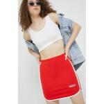 Dámské Pouzdrové sukně adidas Originals v červené barvě z bavlny ve velikosti 10 XL mini 
