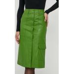 Dámské Kožené sukně v zelené barvě z koženky ve velikosti 10 XL 