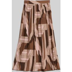 Sukně Gant Reg Letters Print Pleated Skirt