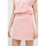 Dámské Mini sukně Guess v růžové barvě z polyesteru ve velikosti L mini 