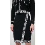 Dámské Mini sukně Karl Lagerfeld v černé barvě z viskózy ve velikosti L mini 