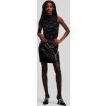 Dámské Mini sukně Karl Lagerfeld v černé barvě v lakovaném stylu ze saténu ve velikosti 10 XL mini s flitry 