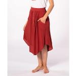 Dámská  Letní móda Rip Curl v červené barvě z viskózy ve velikosti S pod kolena asymetrická  
