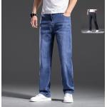 Pánské Volné džíny v modré barvě loose fit z džínoviny 