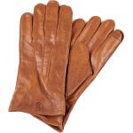 Pánské Kožené rukavice Salt & Hide v hnědé barvě z fleecu s perforováním 