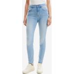 Dámské Slim Fit džíny Desigual ve světle modré barvě z bavlny ve velikosti XL 