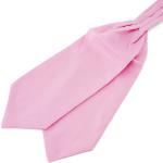 Světle růžová kravatová šála Askot Basic