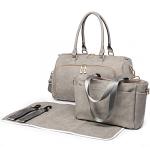 Světle šedý luxusní přebalovací set 3v1 Aidith Lulu Bags