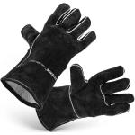 Pánské Kožené rukavice v černé barvě z hovězí kůže ve velikosti L ve slevě 