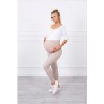 Těhotenské kalhoty MI3672 béžové