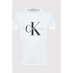 Pánská Designer  Trička Calvin Klein Jeans v bílé barvě ve velikosti L ve slevě 
