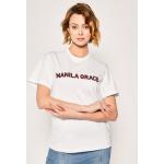 Manila Grace T-Shirt T169CU Bílá Regular Fit