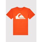 Dětská trička Quiksilver v oranžové barvě ve slevě 