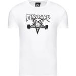 Pánská  Trička Thrasher v bílé barvě ve velikosti S ve slevě 