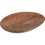 Servírovací a klubové talíře v elegantním stylu ze dřeva s průměrem 20 cm ekologicky udržitelné 