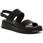 Dámské Kožené sandály Tamaris v černé barvě ze syntetiky ve velikosti 39 ve slevě na léto 