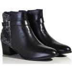 Dámské Kotníčkové boty na podpatku Tamaris v černé barvě v moderním stylu ze syntetiky ve velikosti 37 ve slevě 