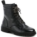 Dámské Kožené kotníkové boty Tamaris v černé barvě z kůže ve velikosti 39 Komfortní na zimu 