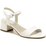 Dámské Sandály na podpatku Tamaris v bílé barvě v elegantním stylu z kůže ve velikosti 37 na léto 
