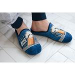 Pánské Domácí pantofle v modré barvě ze syntetiky ve velikosti 43 