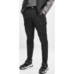 Pánské Kožené kalhoty v černé barvě v elegantním stylu z kůže ve velikosti 9 XL tapered ve slevě 