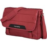 Messenger tašky přes rameno Travelite v červené barvě s kapsou na notebook 