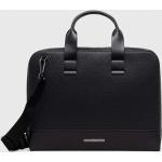 Designer Tašky na notebook Calvin Klein v černé barvě z polyuretanu 