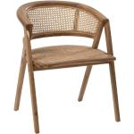 Designové židle J-line v boho stylu z teaku s loketní opěrkou 