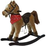 Houpací koně v hnědé barvě pro věk 3 - 5 let o velikosti 19 cm s tématem koně a stáje 