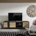 TV stolky Marckeric v černé barvě v moderním stylu ve slevě 
