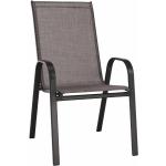Zahradní židle Kondela v šedé barvě 