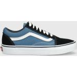 Dámské Skate boty Vans Old Skool v modré barvě v skater stylu z kůže ve velikosti 40 