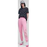 Dámské BIO Tepláky Karl Lagerfeld v růžové barvě z froté ve velikosti L 