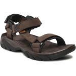 Pánské Outdoor sandály Teva v hnědé barvě z kůže ve velikosti 43 na léto 