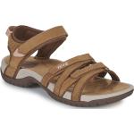 Dámské Kožené sandály Teva v hnědé barvě z kůže ve velikosti 40 na léto 