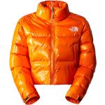 Dámské Bundy The North Face v oranžové barvě v retro stylu z nylonu ve velikosti L ve slevě 