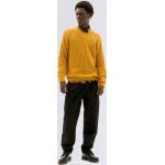Pánské Pletené svetry Thinking Mu v hořčicové barvě ve velikosti S udržitelná móda 
