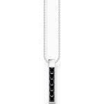 Dámské Stříbrné náhrdelníky Thomas Sabo v černé barvě v minimalistickém stylu ze stříbra 