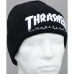 Thrasher Embroidered Logo Beanie černý