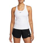 Dámská  Fitness trička Nike Swoosh v bílé barvě ve velikosti L bez rukávů 
